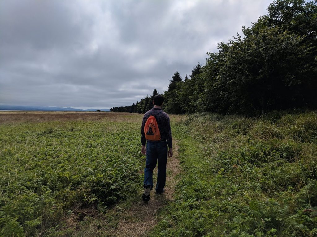 Hiking at Leadbetter Point State Park