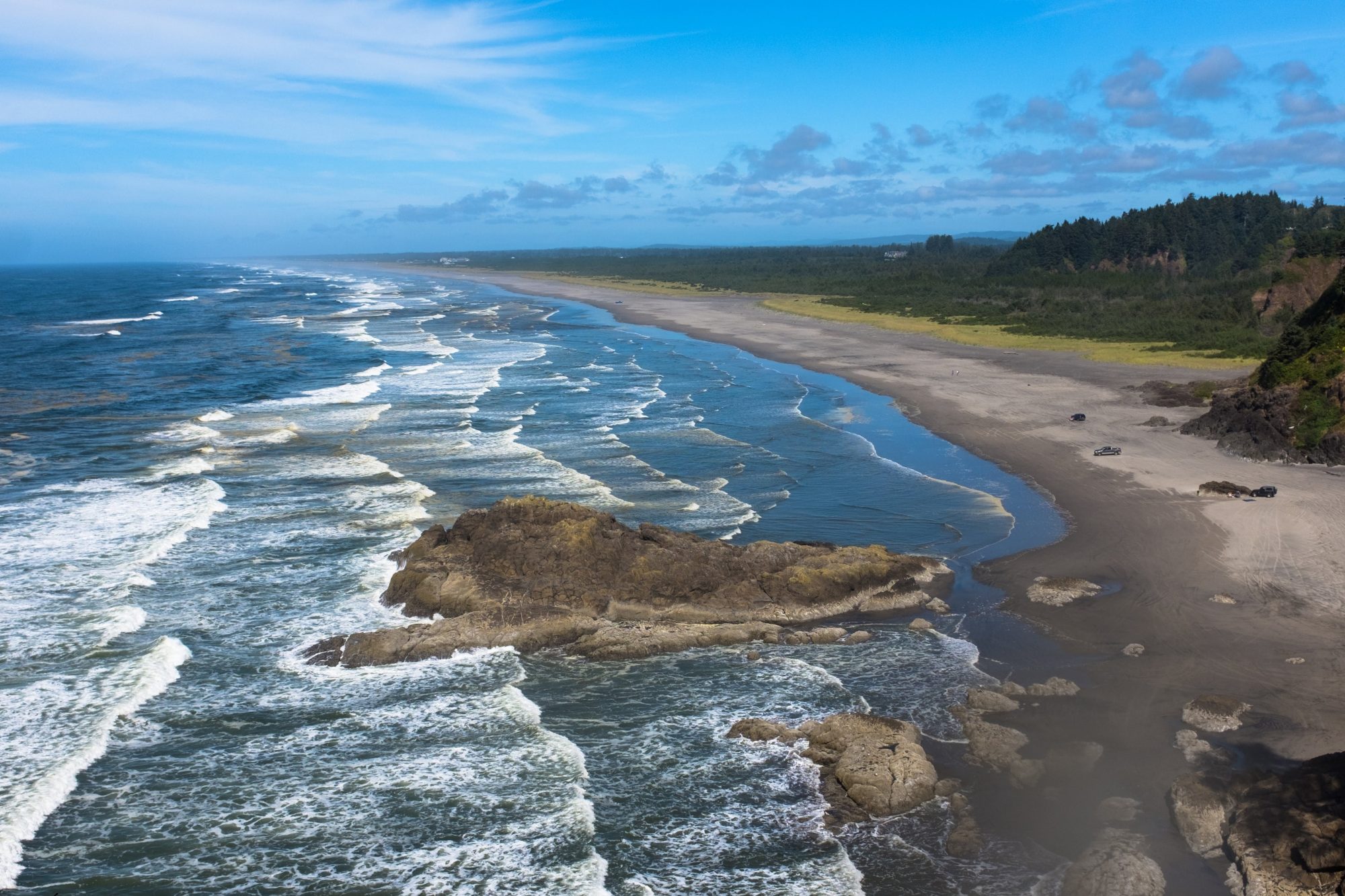 Expansive beach