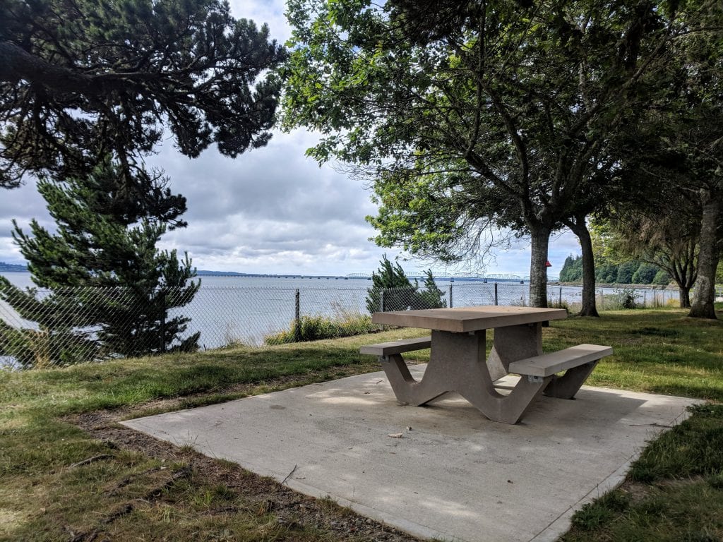 Picnic area at Dismal Nitch