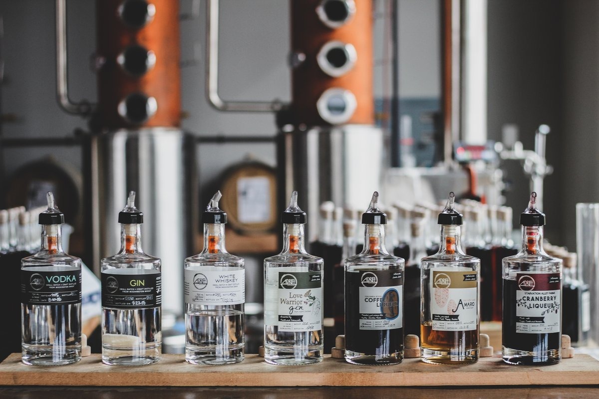 Adrift Distillers in Pacific County, a cool thing to do in Long Beach, WA, offering a unique distillery experience with a laid-back atmosphere.